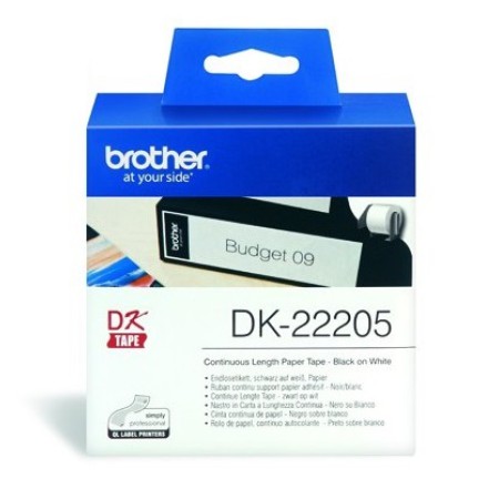 رول لیبل پرینتر برادر brother DK-22205 Continuous length paper label