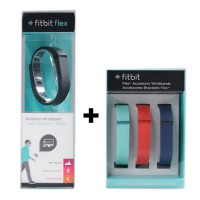 دستبند تناسب اندام بی سیم فیت بیت به همراه 3 بند اضافی Fitbit Flex wireless activity / sleep wristband with 3 extra wristbands
