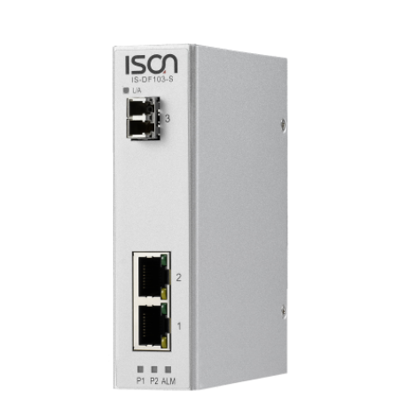 مبدل اترنت به فیبر نوری صنعتی آیسون ISON IS-DF103-S Ethernet to Fiber Converter