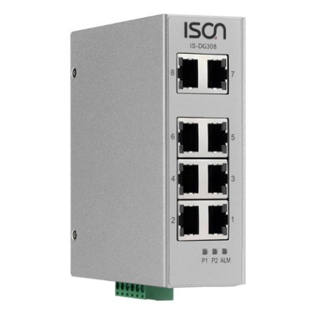 سوئیچ صنعتی آیسون ISON IS-DG308-2F Unmanaged Ethernet Switch