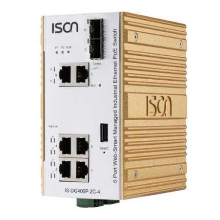 سوئیچ صنعتی آیسون ISON IS-DG406P-2C-4 Managed Ethernet Switch