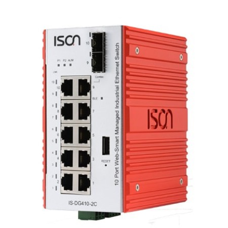 سوئیچ صنعتی آیسون ISON IS-DG410-2C Managed Ethernet Switch