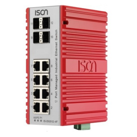 سوئیچ صنعتی آیسون ISON IS-DG512-4F Managed Ethernet Switch