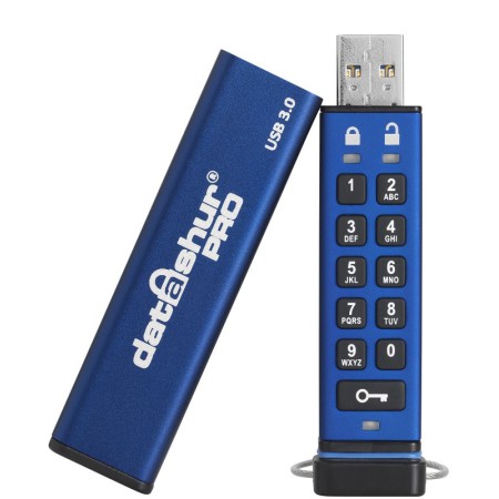 فلش مموری رمزدار آی استوریج iStorage datAshur Pro - 16GB USB Flash Drive