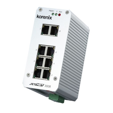 سوئیچ صنعتی کرنیکس Korenix JetNet 3008 Unmanaged Switch