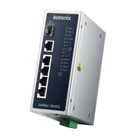 سوئیچ صنعتی کرنیکس Korenix JetNet 3906G Unmanaged Switch
