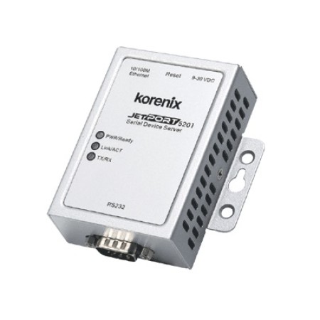 مبدل سریال به اترنت صنعتی کرنیکس Korenix JetPort 5201 Serial to Ethernet Device Server