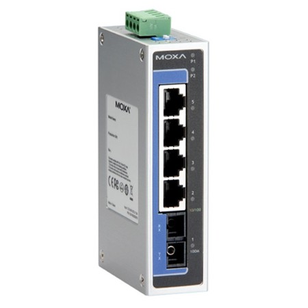 سوئیچ صنعتی موگزا MOXA EDS-205A-S-SC-T Unmanaged Ethernet Switches