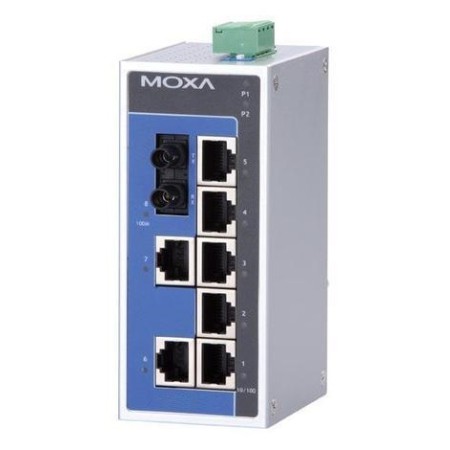 سوئیچ صنعتی موگزا MOXA EDS-208A-M-ST-T Unmanaged Ethernet Switches