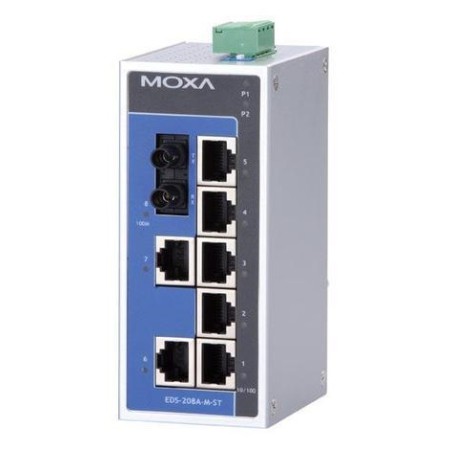 سوئیچ صنعتی موگزا MOXA EDS-208A-M-ST Unmanaged Ethernet Switches