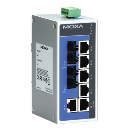 سوئیچ صنعتی موگزا MOXA EDS-208A-MM-ST-T Unmanaged Ethernet Switches