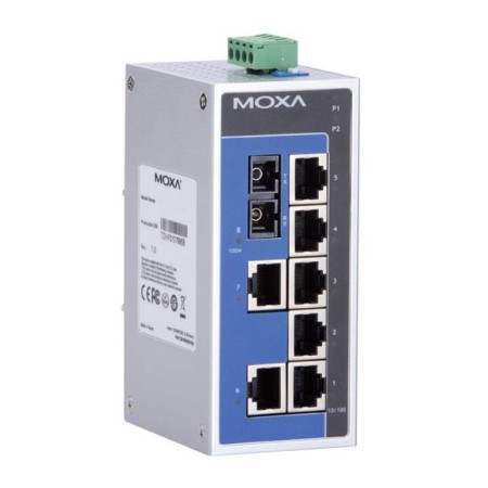 سوئیچ صنعتی موگزا MOXA EDS-208A-S-SC-T Unmanaged Ethernet Switches