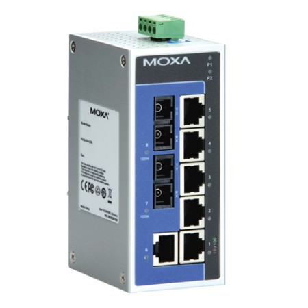 سوئیچ صنعتی موگزا MOXA EDS-208A-SS-SC-T Unmanaged Ethernet Switches