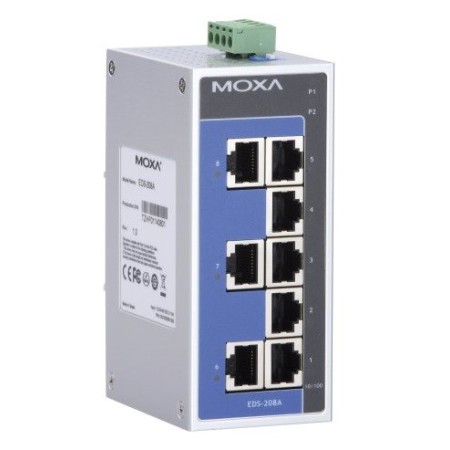 سوئیچ صنعتی موگزا MOXA EDS-208A Unmanaged Ethernet Switches