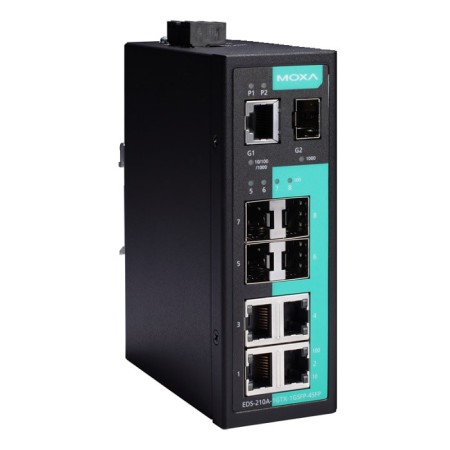 سوئیچ صنعتی موگزا MOXA EDS-210A-1GTX-1GSFP-4SFP Unmanaged Ethernet Switches