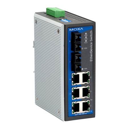سوئیچ صنعتی موگزا MOXA EDS-308-MM-SC Unmanaged Ethernet Switches