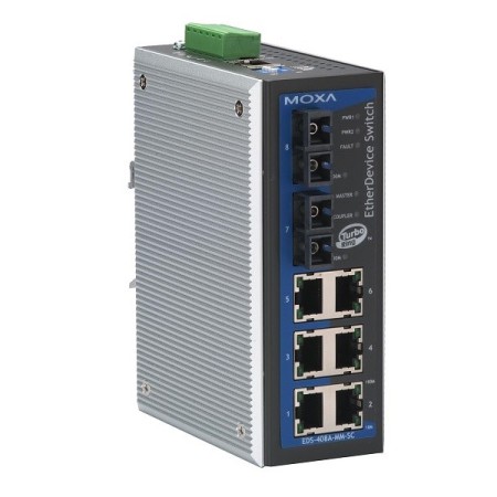 سوئیچ صنعتی موگزا MOXA EDS-408A-SS-SC Managed Ethernet Switches