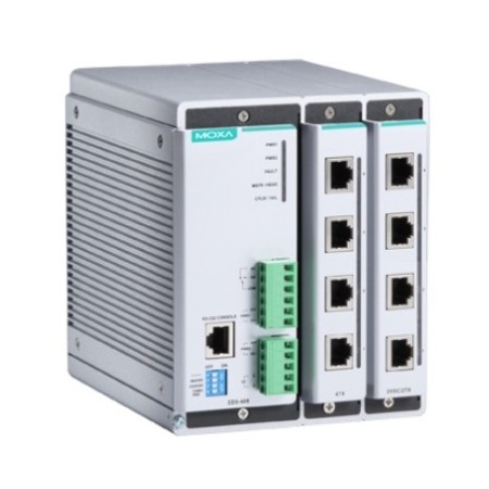 سوئیچ صنعتی موگزا MOXA EDS-608-T Compact Modular Managed Ethernet Switches