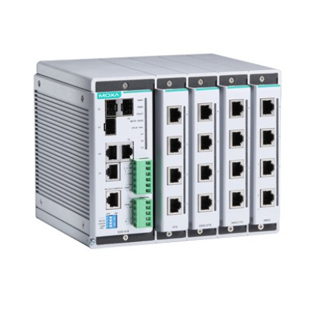 سوئیچ صنعتی موگزا MOXA EDS-619-T Compact Modular Managed Ethernet Switches