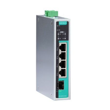 سوئیچ صنعتی موگزا MOXA EDS-G205A-4PoE-1GSFP Unmanaged Ethernet Switches