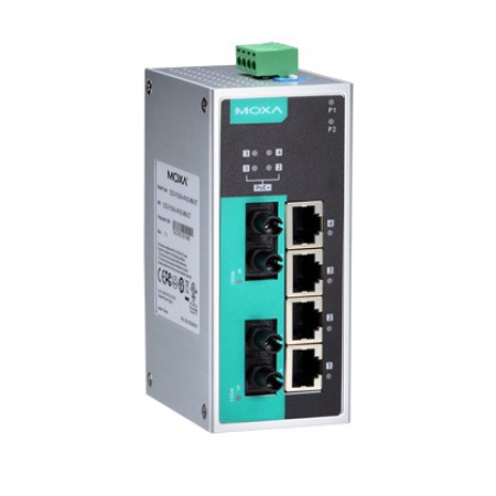 سوئیچ صنعتی موگزا MOXA EDS-P206A-4PoE-MM-ST-T Unmanaged Ethernet Switches