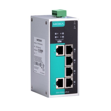 سوئیچ صنعتی موگزا MOXA EDS-P206A-4PoE-T Unmanaged Ethernet Switches