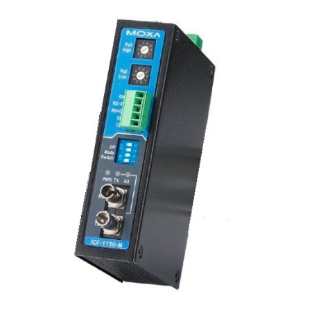 مبدل سریال به فیبر نوری صنعتی موگزا MOXA ICF-1150-M-ST-T Serial to Fiber Converter