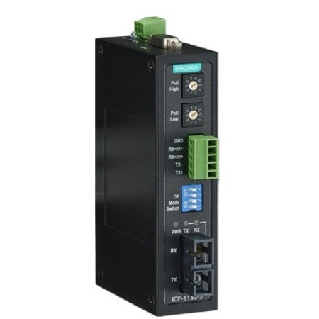مبدل سریال به فیبر نوری صنعتی موگزا MOXA ICF-1150I-M-SC-T Serial to Fiber Converter