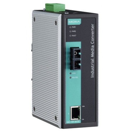مبدل اترنت به فیبر نوری صنعتی موگزا MOXA IMC-101-S-SC-80 Ethernet to Fiber Converter
