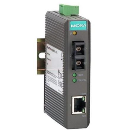 مبدل اترنت به فیبر نوری صنعتی موگزا MOXA IMC-21-S-SC Ethernet to Fiber Converter