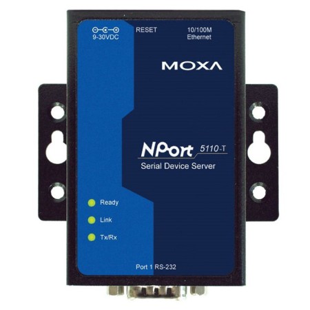 مبدل سریال به اترنت صنعتی موگزا MOXA NPort 5110-T Serial to Ethernet Device Server