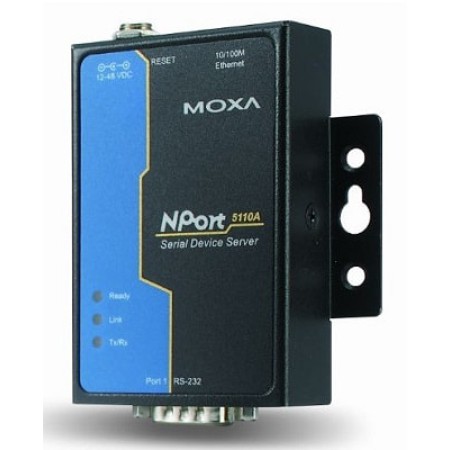 مبدل سریال به اترنت صنعتی موگزا MOXA NPort 5110A Serial to Ethernet Device Server