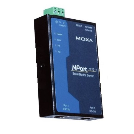 مبدل سریال به اترنت صنعتی موگزا MOXA NPort 5210-T Serial to Ethernet Device Server