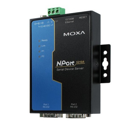مبدل سریال به اترنت صنعتی موگزا MOXA NPort 5210A-T Serial to Ethernet Device Server