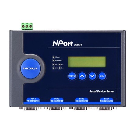 مبدل سریال به اترنت صنعتی موگزا MOXA NPort 5450 Serial to Ethernet Device Server