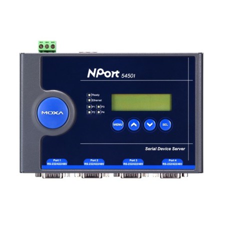 مبدل سریال به اترنت صنعتی موگزا MOXA NPort 5450I-T Serial to Ethernet Device Server