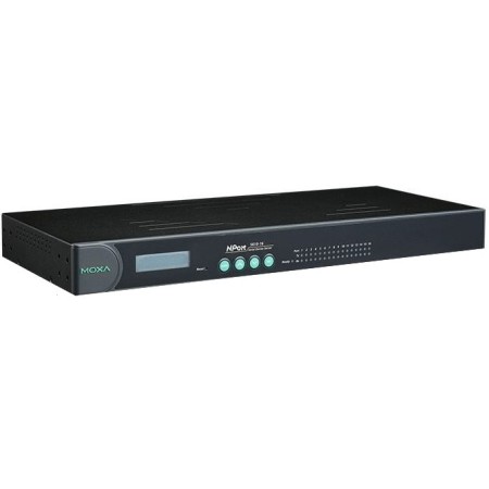 مبدل سریال به اترنت صنعتی موگزا MOXA NPort 5610-16-48V Serial to Ethernet Rackmount Serial Device Server