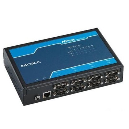 مبدل سریال به اترنت صنعتی موگزا MOXA NPort 5610-8-DTL-T Serial to Ethernet Device Server