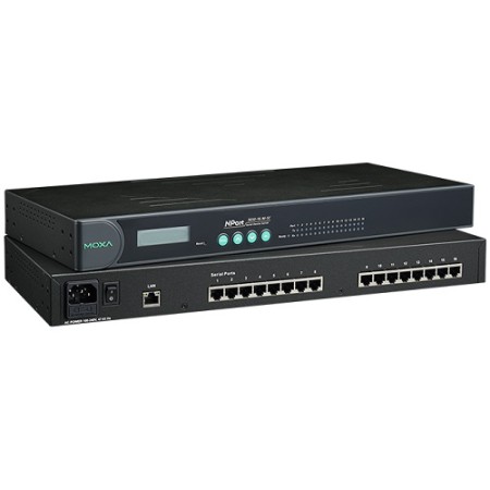 مبدل سریال به اترنت صنعتی موگزا MOXA NPort 5630-16 Serial to Ethernet Rackmount Serial Device Server