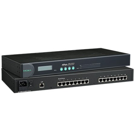مبدل سریال به اترنت صنعتی موگزا MOXA NPort 5650-16 Serial to Ethernet Rackmount Serial Device Server