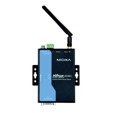 مبدل سریال به شبکه بی سیم صنعتی موگزا MOXA NPort W2150A-T Serial to Wireless Device Server