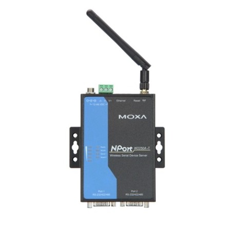 مبدل سریال به شبکه بی سیم صنعتی موگزا MOXA NPort W2250A-T Serial to Wireless Device Server