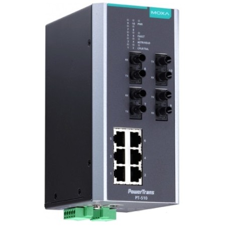 سوئیچ صنعتی موگزا MOXA PT-510-4M-ST-24 Managed Ethernet Switches