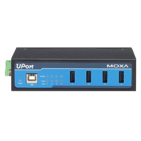 هاب USB صنعتی چهار پورت موگزا MOXA UPort 404-T 4-Port Industrial USB Hub