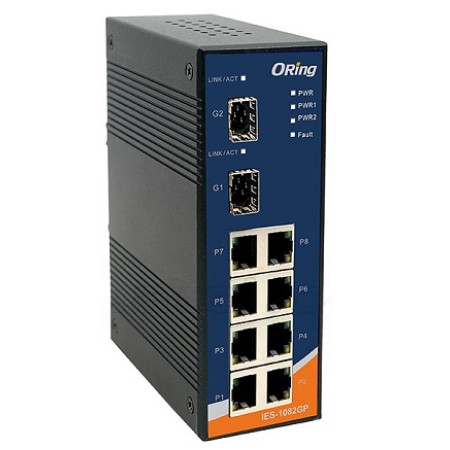سوئیچ صنعتی اورینگ ORing IES-1082GP Managed Ethernet Switches