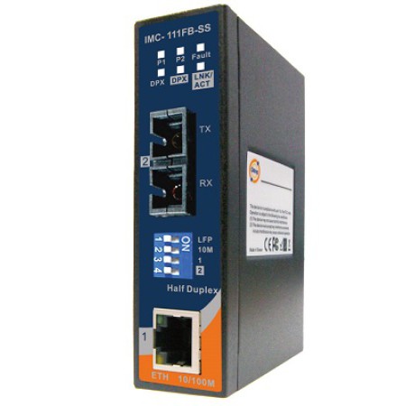 مبدل اترنت به فیبر نوری صنعتی اورینگ ORing IMC-111FB-SS-SC Ethernet to Fiber Converter