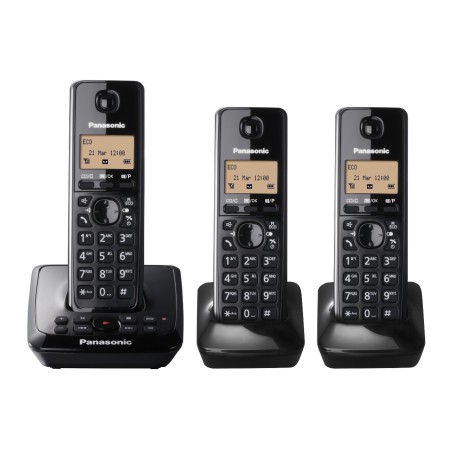 تلفن بی سیم پاناسونیک سه گوشی Panasonic KX-TG2723 Triple Cordless Landline Phone