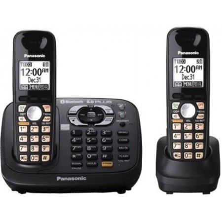 تلفن بی سیم پاناسونیک دو گوشی Panasonic KX-TG3822 Handset Cordless Landline Phone